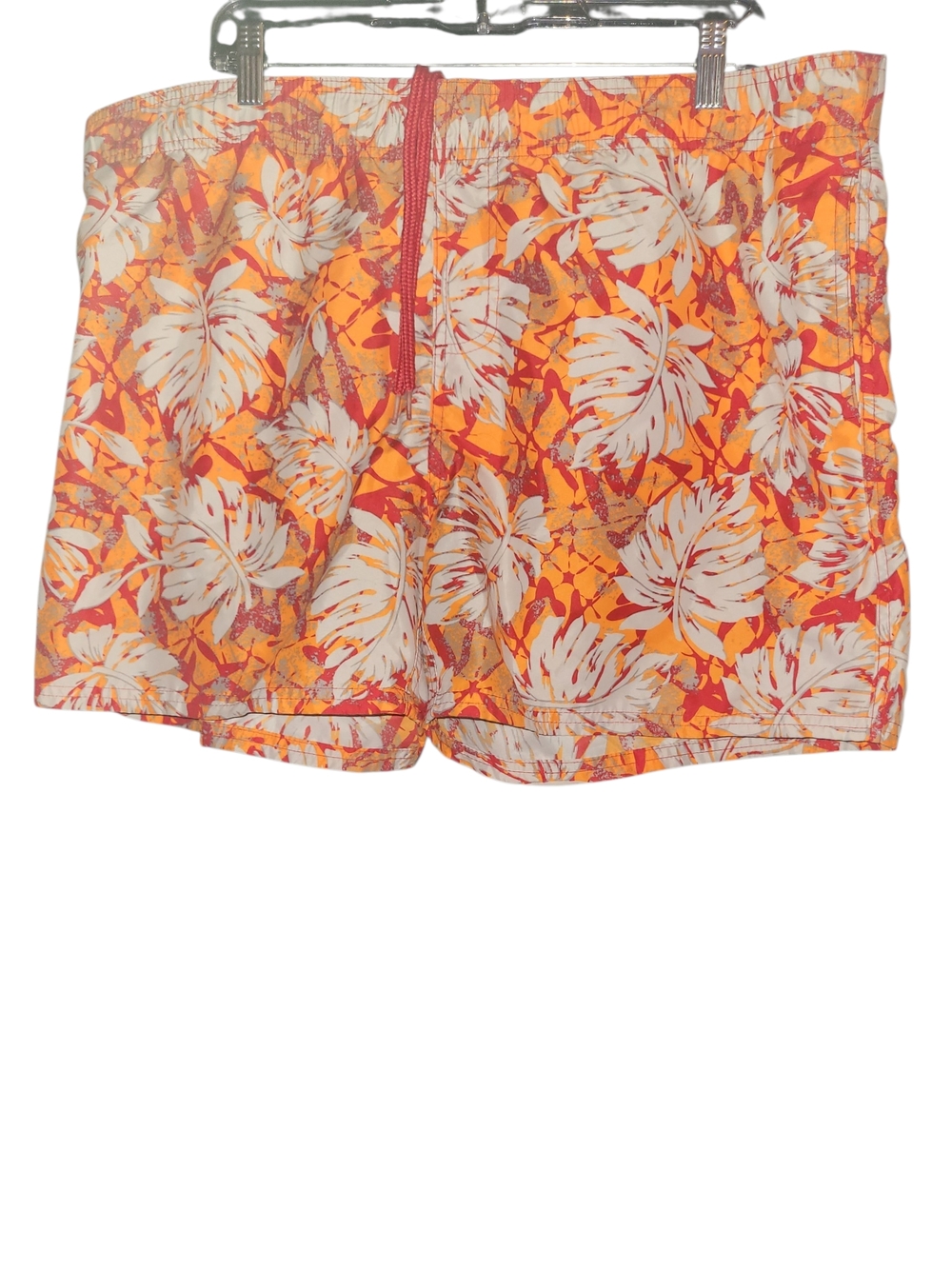 Talos Tropical Print Swim Trunks Orange sz XL